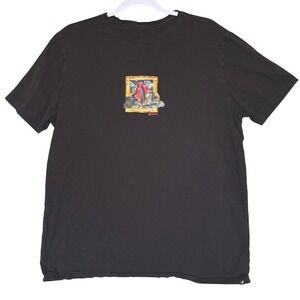 Ethika Mens Rick Ross Graphic T-Shirt Black Short Sleeve Crew Neck XL